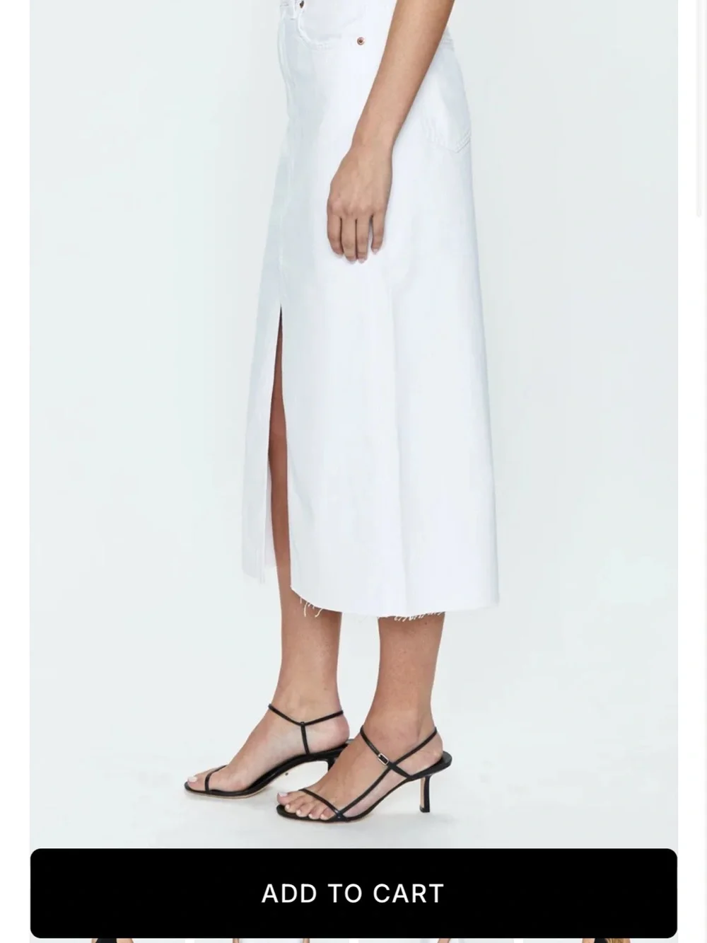 Pistola White Alice Midi Denim Skirt